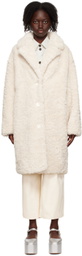 Stand Studio Off-White Anika Faux-Fur Coat
