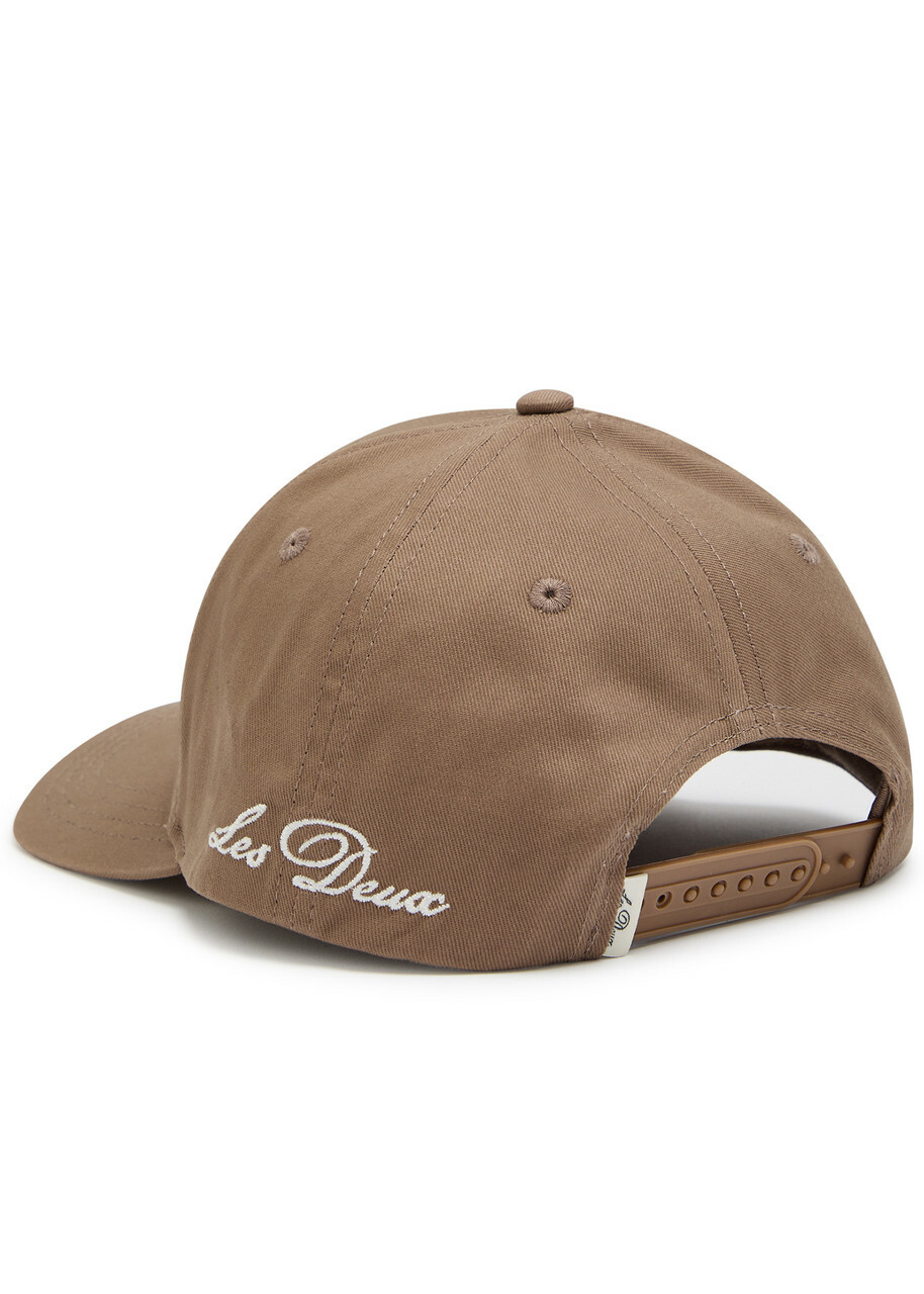 Les Deux Encore Logo-embroidered Cotton cap - Beige - One Size