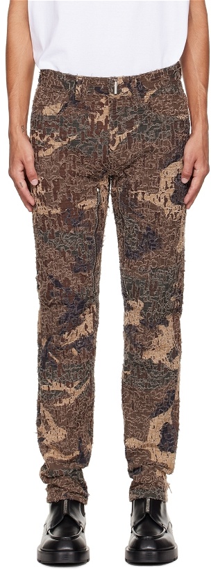 Photo: Givenchy Brown Destroyed Jeans