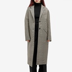 Courrèges Women's Long Coat in Sand/Mud Brown