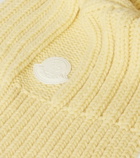 Moncler Cable-knit wool and cashmere scarf