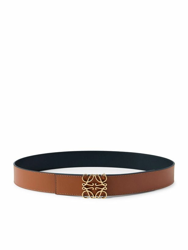 Photo: LOEWE - 4cm Anagram Reversible Leather Belt - Brown