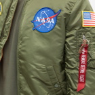 Alpha Industries Men's MA-1 VF NASA Jacket in Sage Green