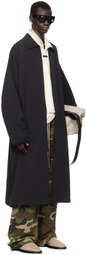 Fear of God ESSENTIALS Black Recycled Nylon Trench Coat