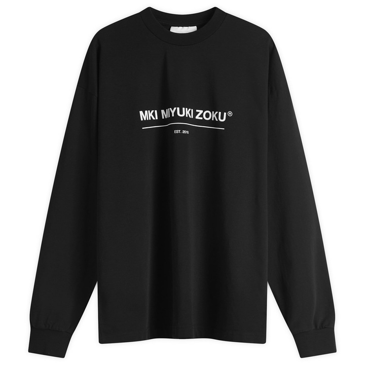 Photo: MKI Men's Linear Long Sleeve T-Shirt in Black