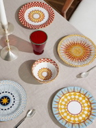 La DoubleJ - Set of Four Gold-Plated Painted Porcelain Dessert Plates