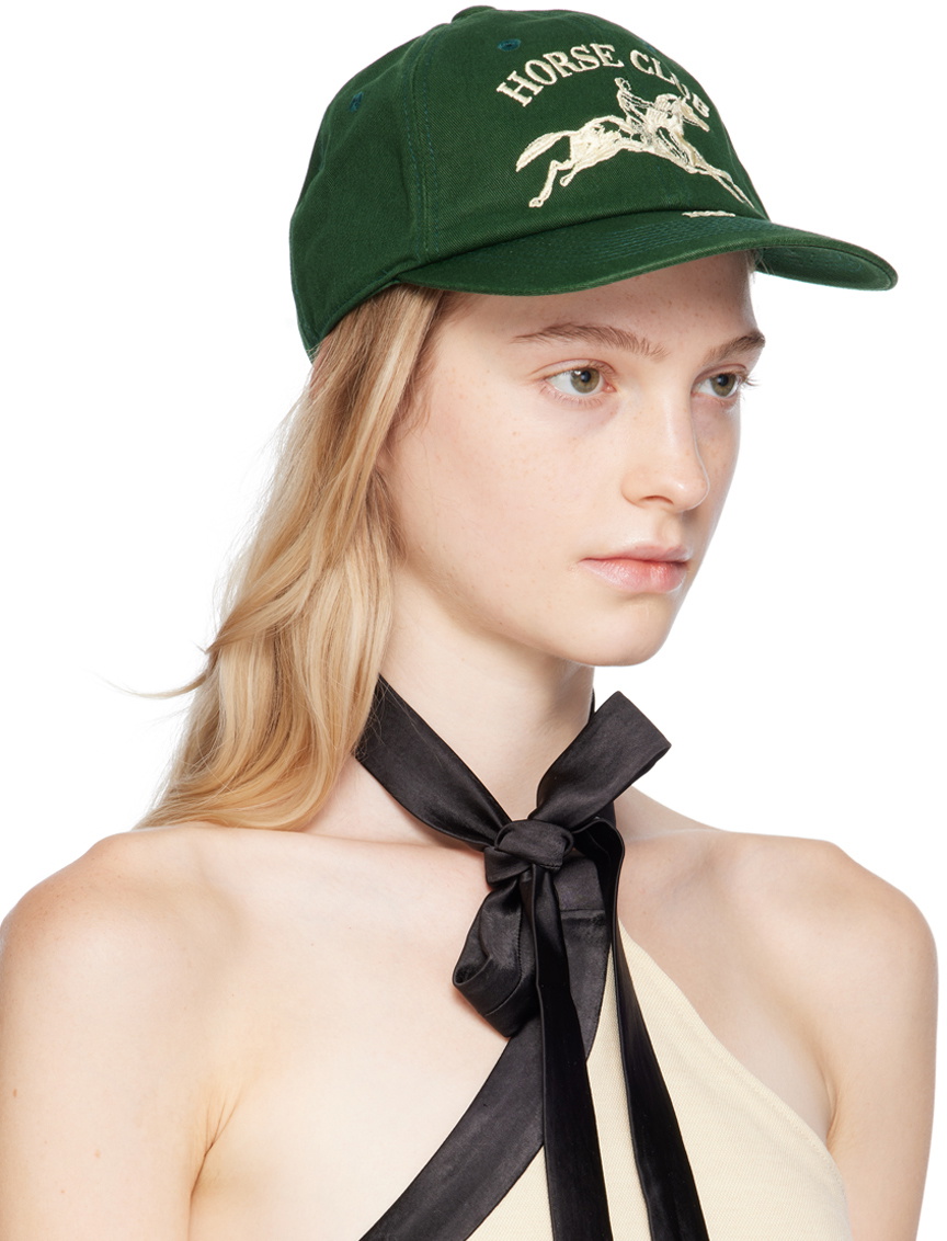 Kijun Green 'Horse Club' Cap