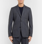 Mr P. - Navy Prince of Wales Checked Wool and Cotton-Blend Blazer - Men - Navy