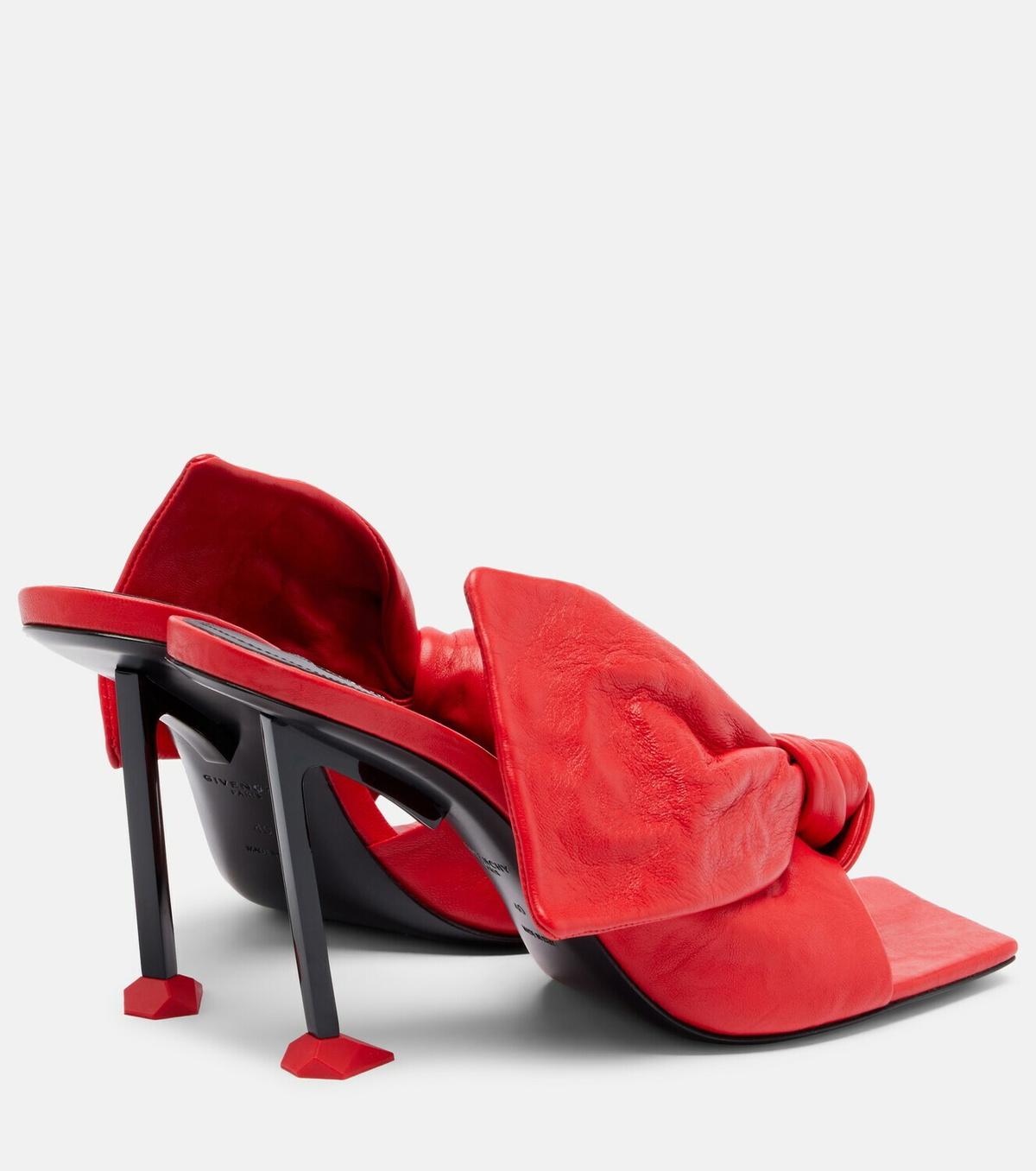 Givenchy Boudoir Bow leather mules