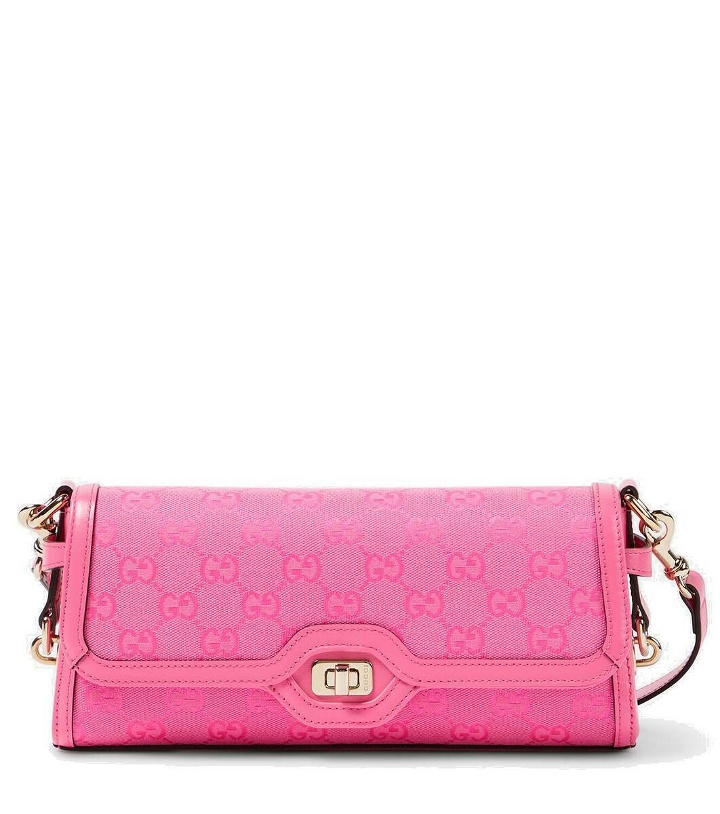 Photo: Gucci GG Small leather-trimmed crossbody bag
