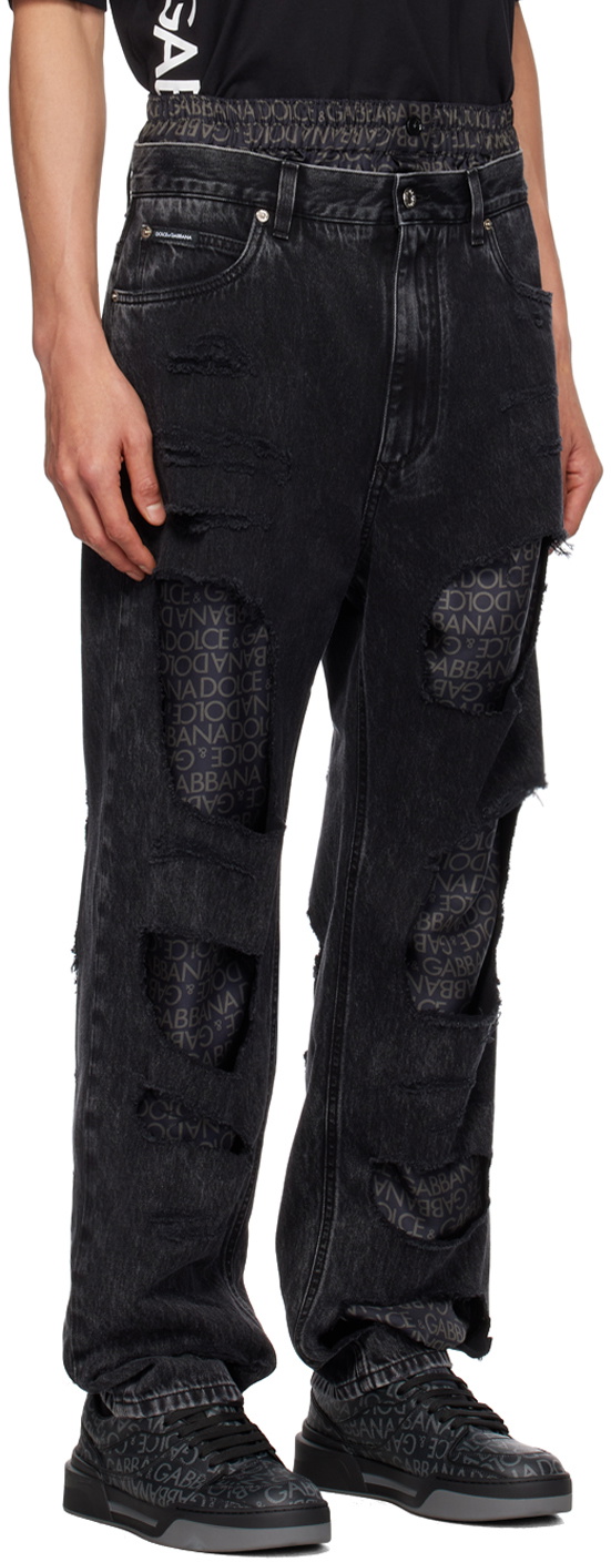 Dolce & Gabbana ripped-detail Distressed Jeans - Farfetch
