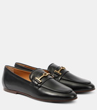 Tod's T Ring leather loafers