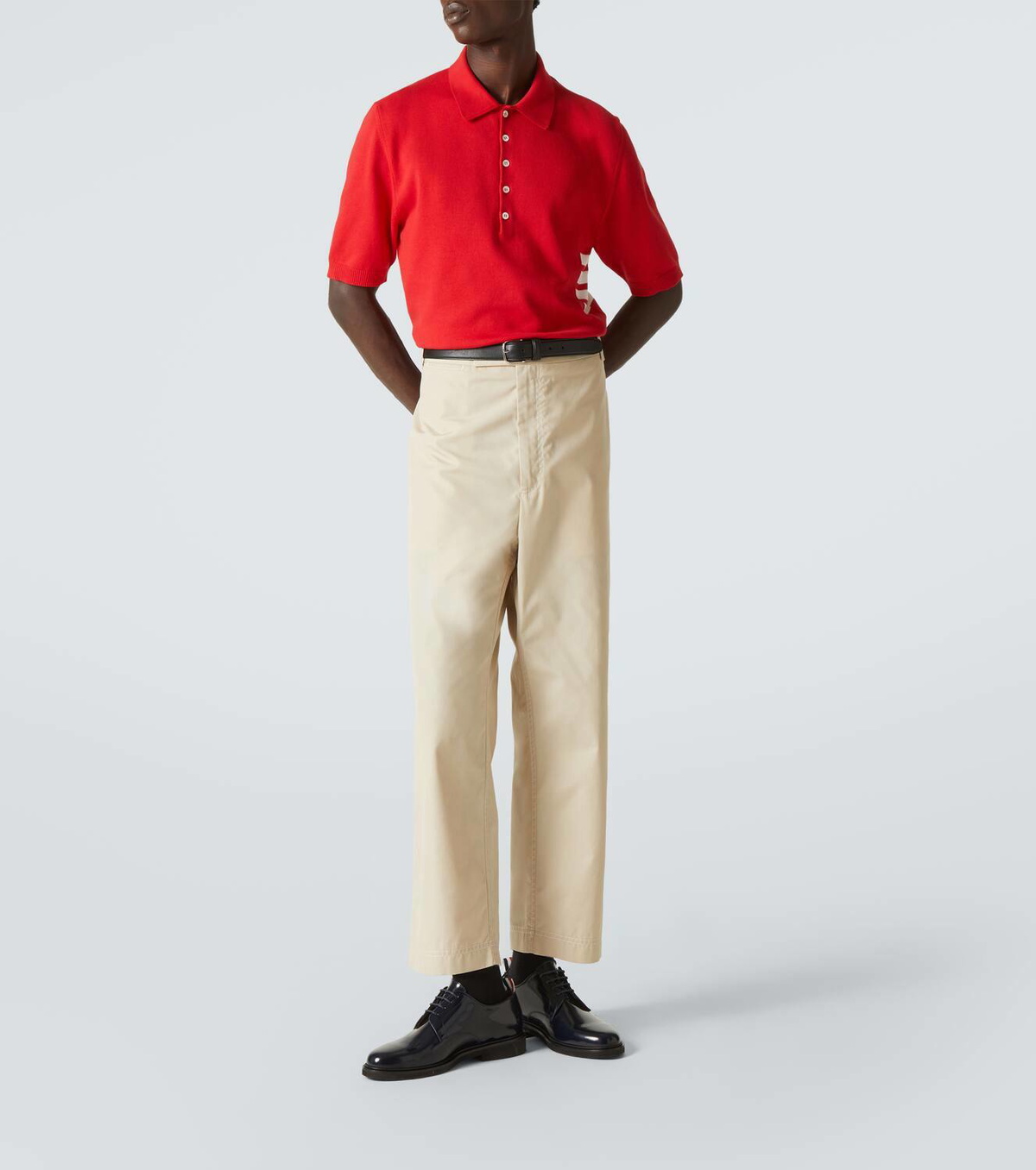 Thom Browne 4-Bar cotton polo shirt