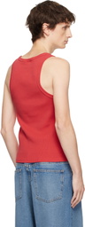 Charles Jeffrey LOVERBOY Red Logo Tank Top