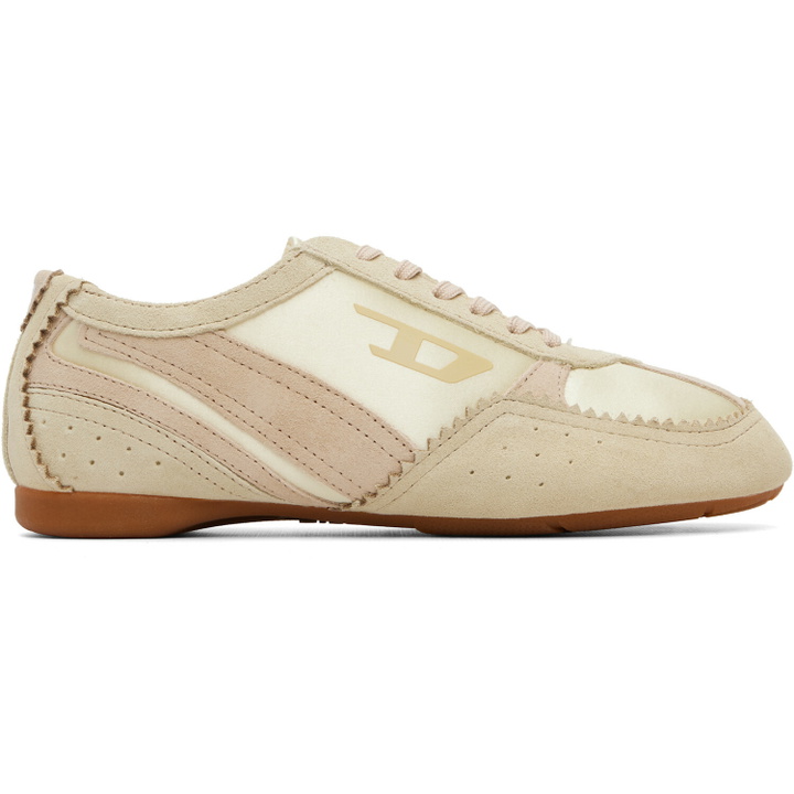 Photo: Diesel Beige D-Mile-Flat Sneakers