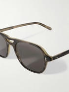 Garrett Leight California Optical - Doc Aviator-Style Acetate Sunglasses