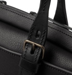 Bleu de Chauffe - Folder Vegetable-Tanned Textured-Leather Messenger Bag - Black