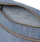 OrSlow - Logo-Appliquéd Denim Messenger Bag - Blue