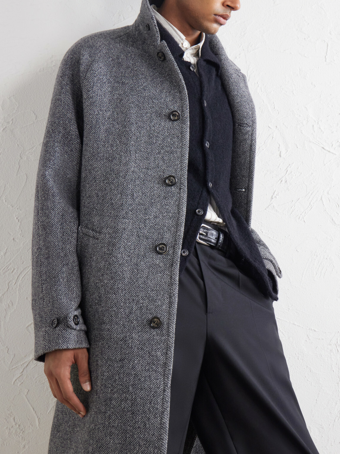 Valstar - Vittorio Virgin Wool Twill Coat - Gray