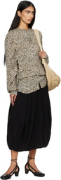 LEMAIRE Beige Printed Two Layers Blouse