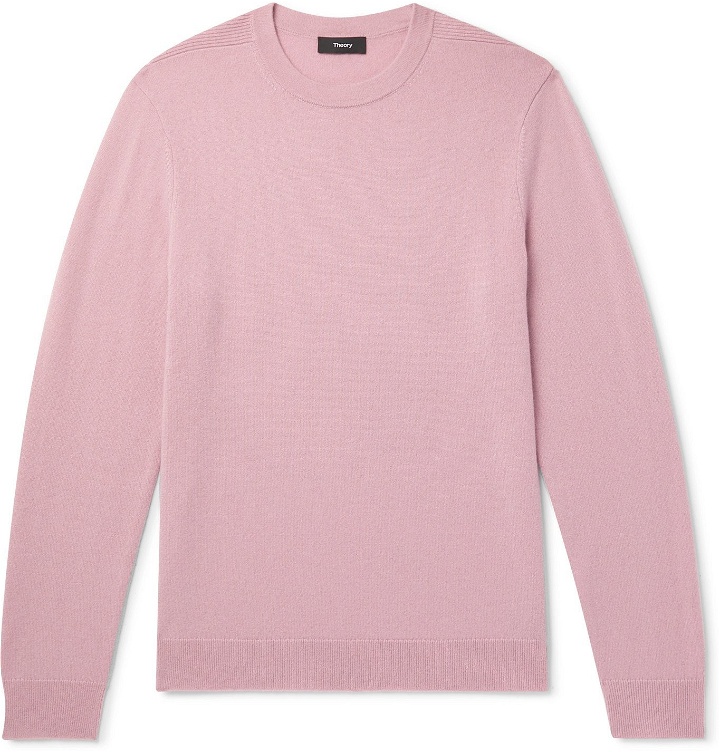 Photo: Theory - Hilles Cashmere Sweater - Pink