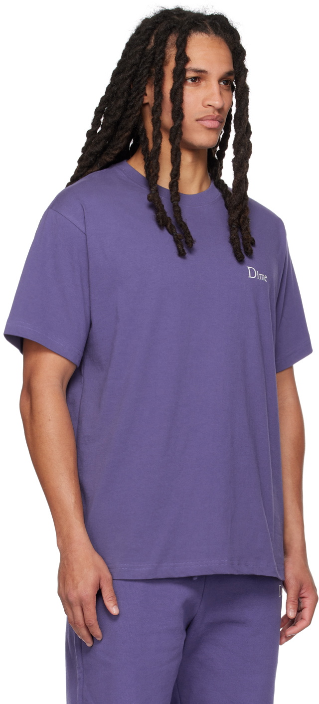 Dime Purple Small Classic T-Shirt Dime