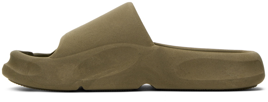 Heron Preston Khaki Eco Molded Slides