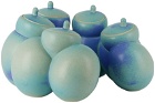 Daniel Cavey Blue Cluster Jars