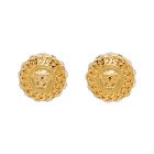 Versace Gold Crystal Medusa Earrings
