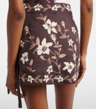 Agua by Agua Bendita Luna floral linen beach cover-up