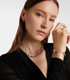 Rainbow K Ball 14kt gold necklace with diamonds