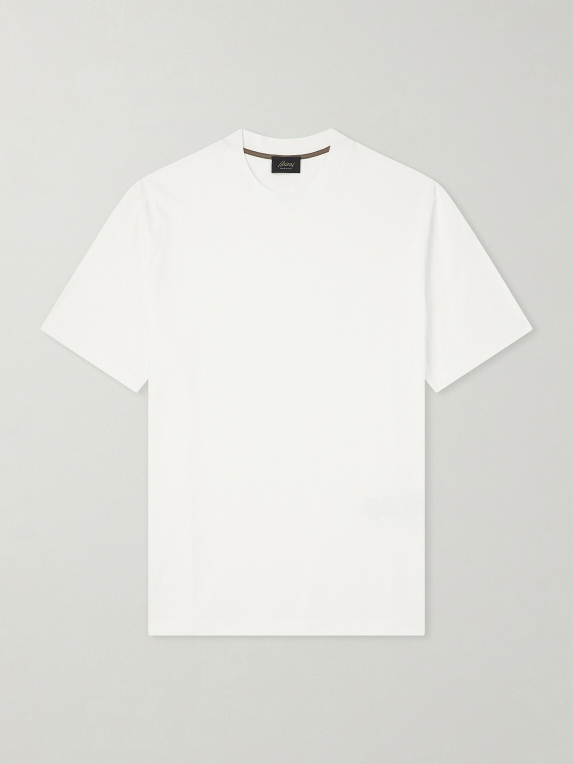 Brioni - Cotton-Jersey T-Shirt - White