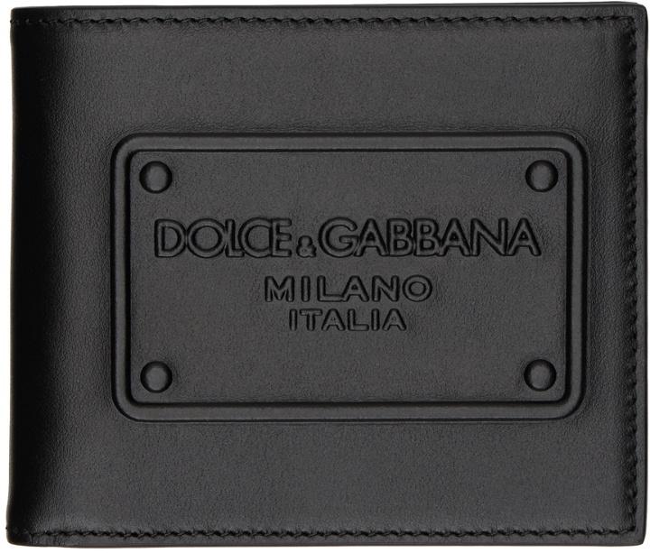 Photo: Dolce & Gabbana Black Raised Logo Wallet