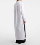 Alaïa Asymmetric cotton poplin shirt