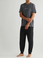 Calvin Klein Underwear - Modern Structure Lounge Stretch Cotton-Blend Jersey Pyjama Top - Gray