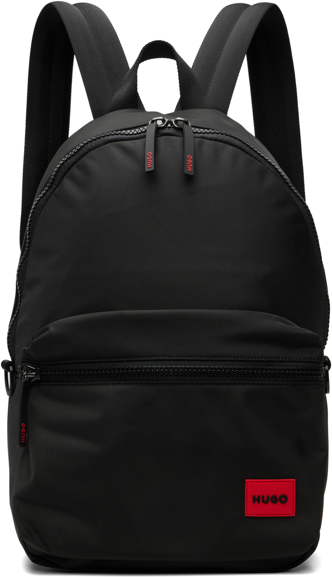 Hugo Black Canvas Backpack