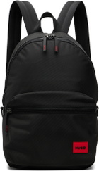 Hugo Black Canvas Backpack