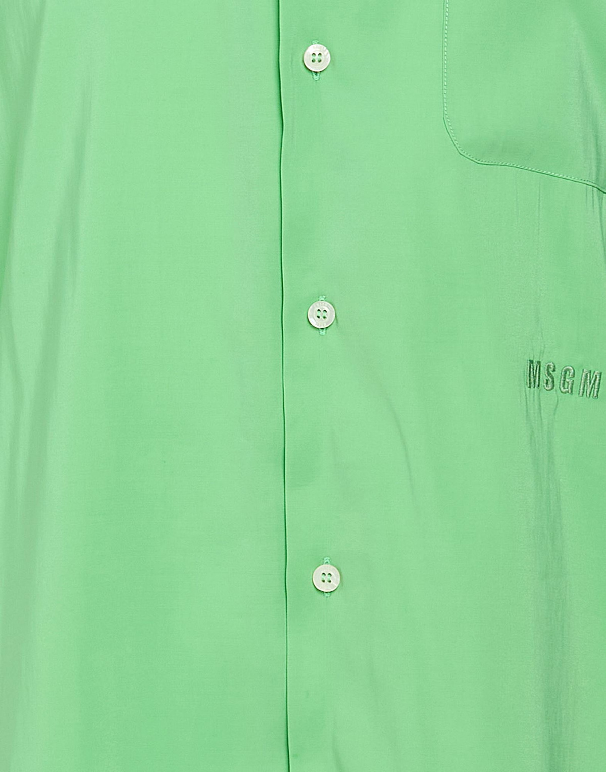 Msgm Mens Shirt Light in Green