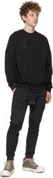 Rick Owens Black Champion Edition Pullover Sweatshirt