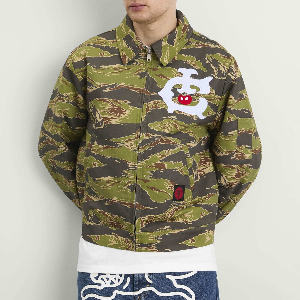 ICECREAM Men's Tiger Stripe Work Jacket in Camo