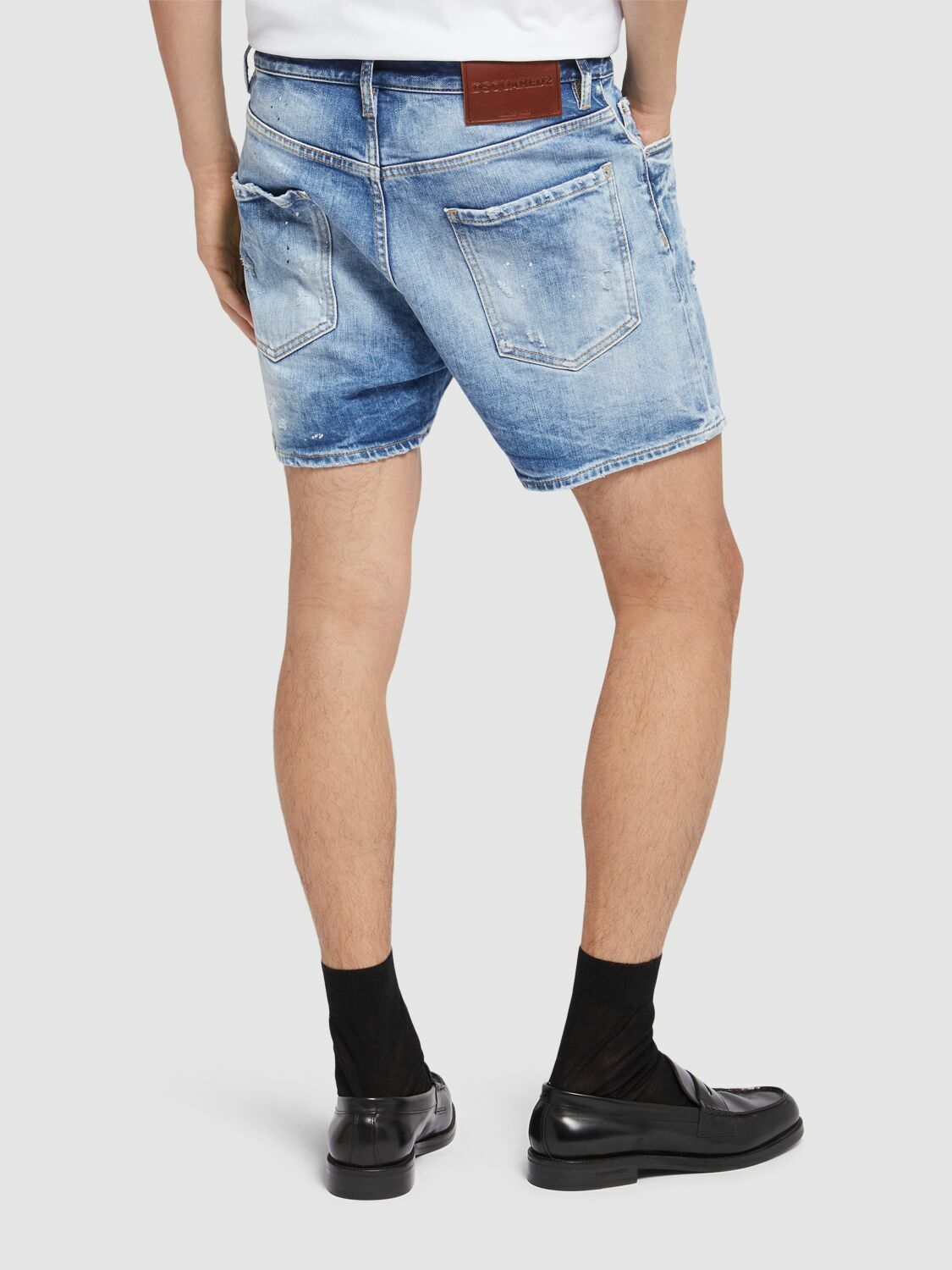 DSQUARED2 Light Scarface Wash Bro Fit Shorts Dsquared2