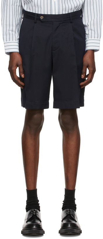 Photo: mfpen Navy Cotton Shorts