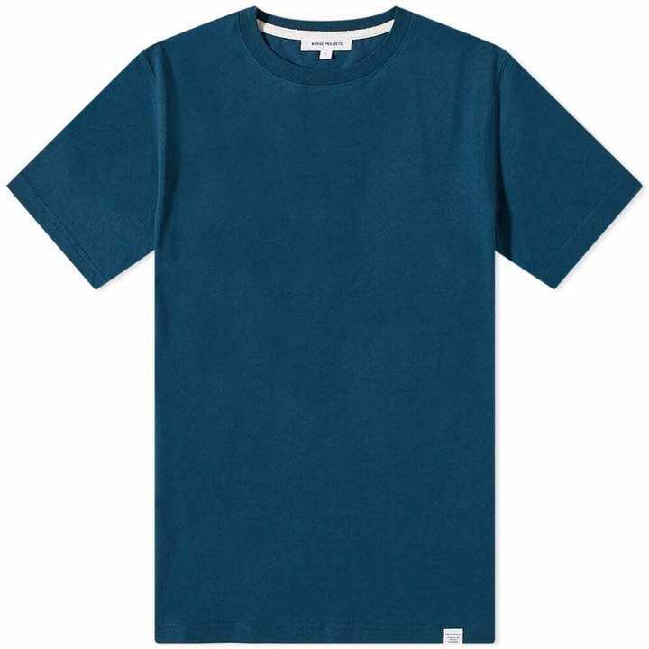 Photo: Norse Projects Men's Niels Standard T-Shirt in Deep Teal