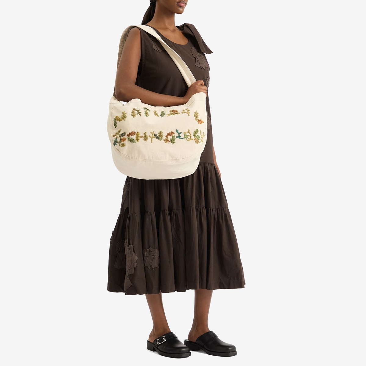 Story mfg. Women's Big Shop Tote in Ecru Natural Tech 