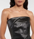 Rick Owens Lido coated denim corset
