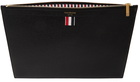 Thom Browne Black Medium Zip Document Holder