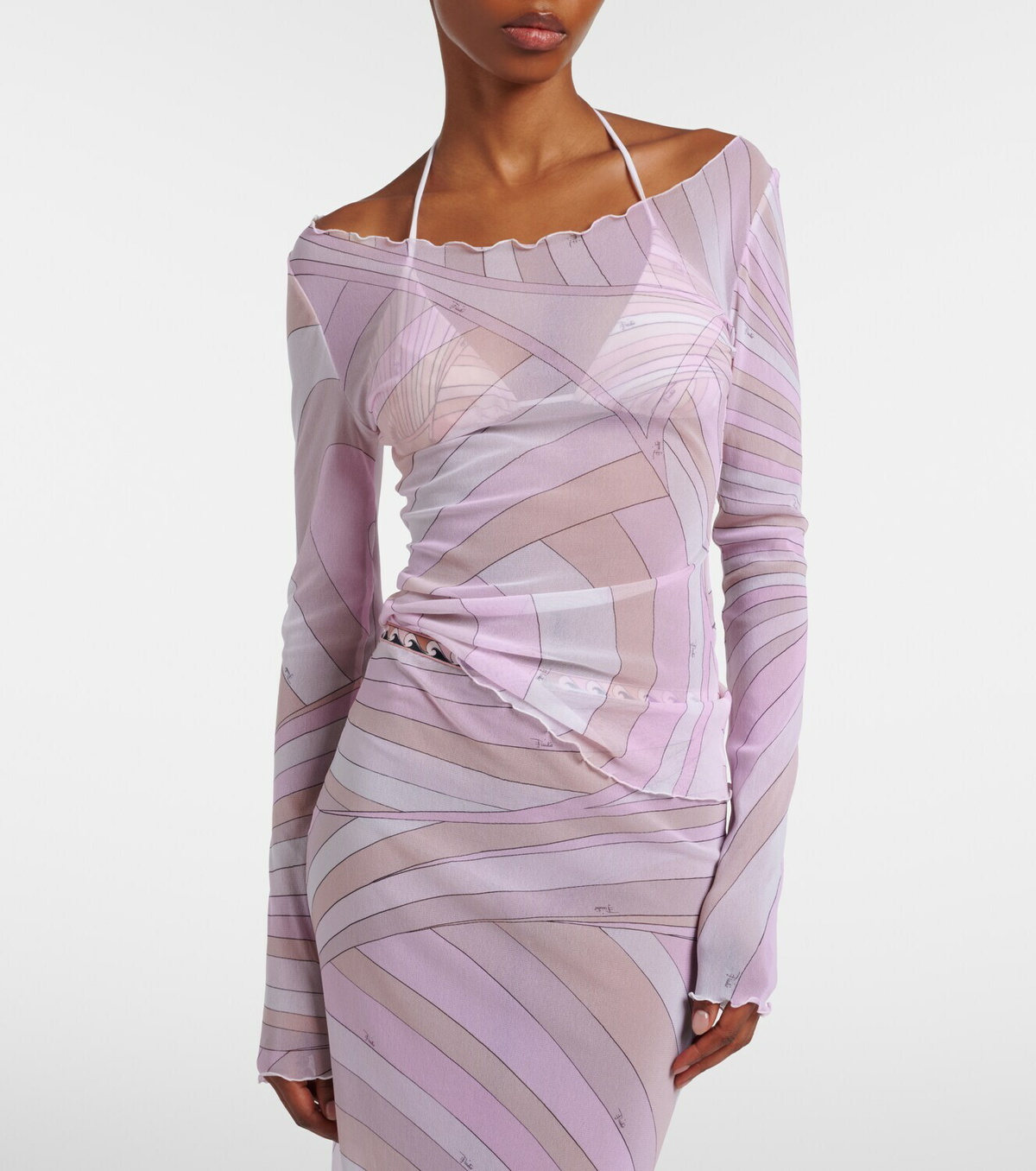 Pucci Iride tulle top