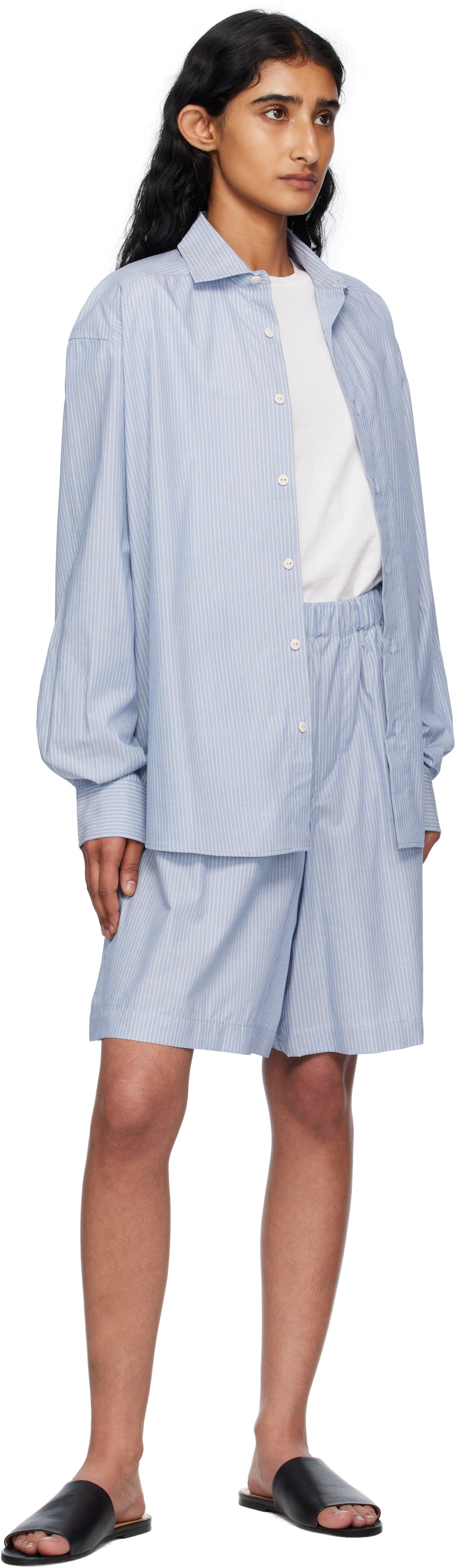 Baserange Blue Claude Shorts