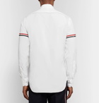 Thom Browne - Grosgrain-Trimmed Cotton-Poplin Shirt - White