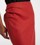 SIR Linen maxi skirt
